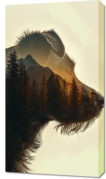 Obraz 50x90cm Psi Duch Lasu zdjęcie 1