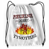 Plecak Dla Tymoteusza Sportowy Szkolny Worek Torba Z Nadrukiem Ze Zdjęciem
