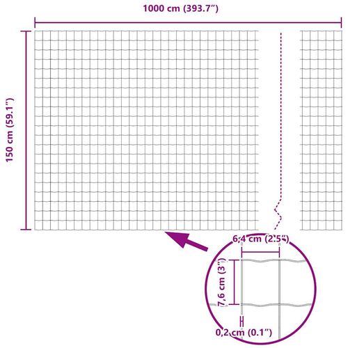 Ogrodzenie Euro Srebrny 1.5 x 10 m na Arena.pl