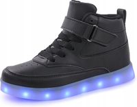 BUTY OBUWIE SPORTOWE WYSOKIE VOOVIX UNISEX ŚWIECĄCE ROZMIAR 33 TRWAŁE PRO