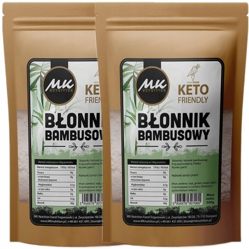 Błonnik bambusowy KETO Mąka bambusowa 1000g BF90 do wypieków low carb 1kg na Arena.pl
