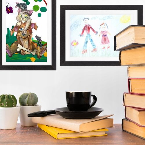 Ramka Artystyczna Na Obrazki I Zdjęcia Dla Dzieci Otwierana A4 33x24cm na Arena.pl