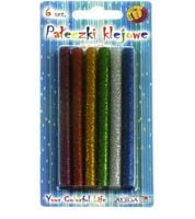 klej do pistoletu 6szt. 7x100mm brokat | jb07-mix