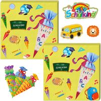 Serwetki Powrót do Szkoły 40 sztuk i Naklejki Zestaw Dekoracji 6 arkuszy