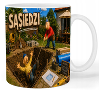Kubek ceramiczny Sąsiedzi - Pat i Mat
