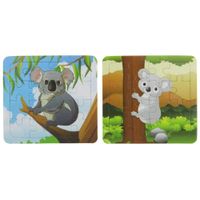 układanka puzzle 16 el. koala kolorowanka - wzór 1