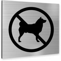 Tabliczka ZAKAZ WPROWADZANIA PSÓW Tablica nierdzewna PIKTOGRAM ALUMINIUM