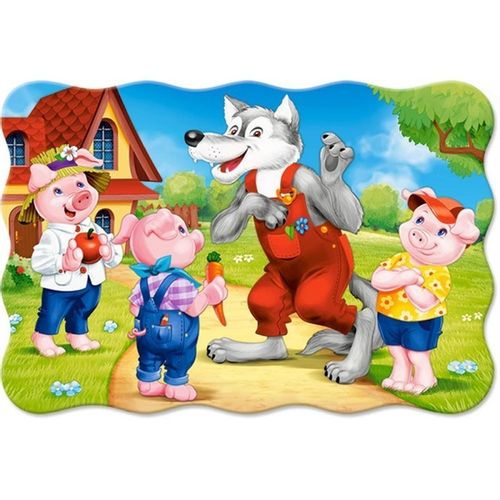 Puzzle 20el.maxi three pigs na Arena.pl