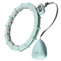 Hula hop odchudzające magnetyczne z obciążeniem i licznikiem HMS zielone