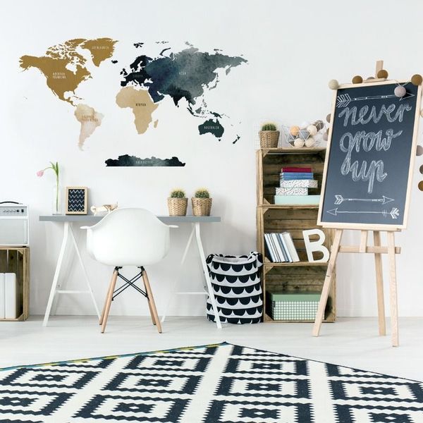 Naklejka Mapa Świata DK334 L zdjęcie 2