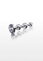diamond star beads small silver