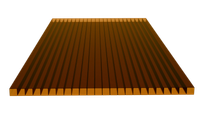 Poliwęglan komorowy 1000x1050, brązowy 10 mm