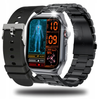 Smartwatch Rubicon Smartwatch z pomiarami zdrowia czarny