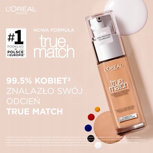Podkład L'Oréal Paris True Match 3D/W3 30ml na Arena.pl
