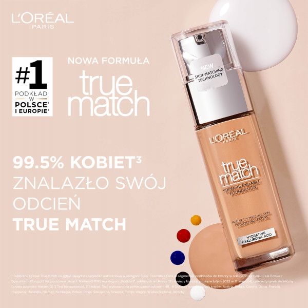 Podkład L'Oréal Paris True Match 3D/W3 30ml zdjęcie 4