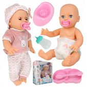 Lalka BOBAS Noworodek siusia do PAMPERSA Interaktywna BOBAS 35cm Zestaw