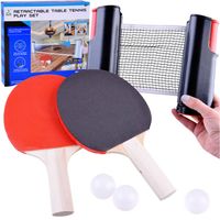 ZESTAW DO PING PONG PRZENOŚNY TENIS STOŁOWY