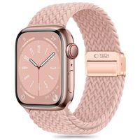 Pasek nylonowy Nylonmag na Apple Watch 4/5/6/7/8/9/SE 38/40/41 mm - różowy