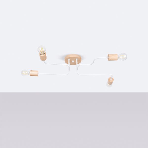 Żyrandol TIMBO 4 biały zdjęcie 2