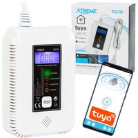 CZUJNIK CZADU I GAZU 2W1 DETEKTOR TLENKU WĘGLA CO METAN BUTAN WIFI TUYA