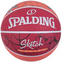 Piłka do koszykówki Spalding Sketch Jump r.7 czerwono pomarańczowy