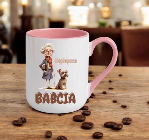 KUBEK Z WŁASNYM NADRUKIEM TWOJE ZDJĘCIE GRAFIKA TEKST LOGO REKLAMA PREZENT na Arena.pl