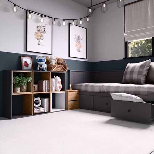 REGAŁ MALAX 2X3 ANTRACYT/ARTISAN na Arena.pl