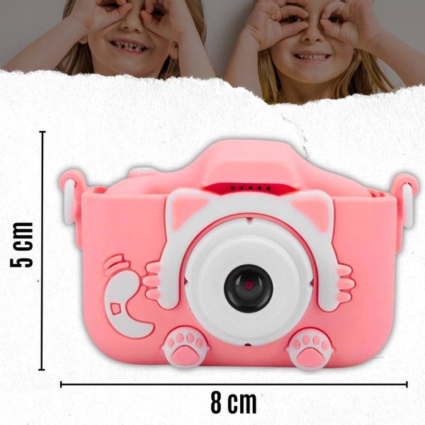 APARAT CYFROWY DLA DZIECI KOTEK Z KARTĄ PAMIĘCI FOTGRAFICZNY + GRATIS zdjęcie 8