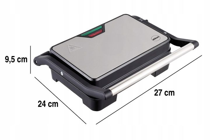 Grill elektryczny opiekacz do kanapek pannini rozkładany GK110 Eldom zdjęcie 6