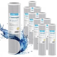 2 x Filtr do wody wkład węglowy wstępny 10" filtracja 5 mikron PP5 10 sztuk