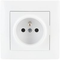 GNIAZDO PRĄDOWE VCX PODTYNKOWE Z UZIEMIENIEM DO WNETRZ