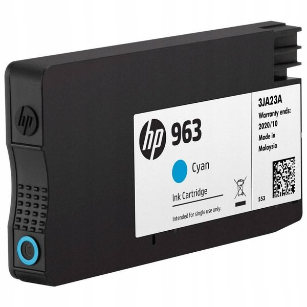 Tusz HP 963 Cyan (3JA23AE) zdjęcie 4