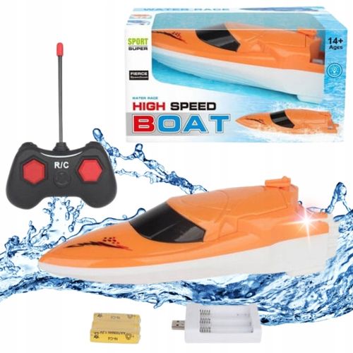 ŁÓDŹ ŁÓDKA MOTORÓWKA NA RADIO Z ŁADOWARKĄ ZDALNIE STEROWANA RC + PILOT na Arena.pl