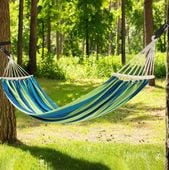 HAMAK OGRODOWY 250KG DWUOSOBOWY XXL NAJWIĘKSZY 260x150 PAŁĄK NAJMOCNIEJSZY