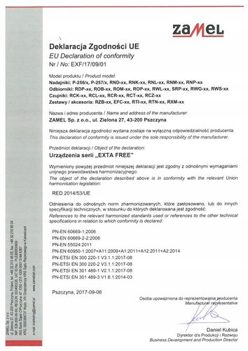 ZAMEL RETRANSMITER EXTA FREE RTN-01 na Arena.pl