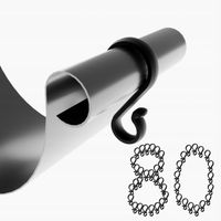 80x UCHWYT NA RYNNĘ DO LAMPEK ŚWIATEŁEK SOPLI HACZYK DO RYNNY GALECO OCEAN