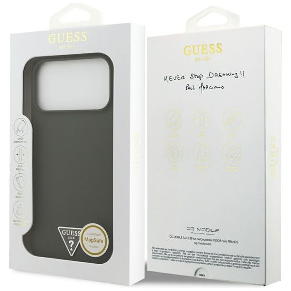 etui guess silicone triangle logo        magsafe do iphone 17 pro max zdjęcie 8