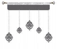 Firana nowoczesna EKRAN ażur Girlanda GLAMUR Z2 sz