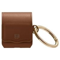 spigen la manon airpods 1/2 case puleather brązowy/brown 074cs26378
