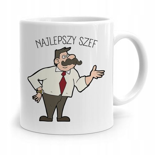 Kubek Prezent Dla Szefa Najlepszy Szef Z Nadrukiem Ze Zdjęciem na Arena.pl