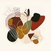 Plakat 90x90cm Organiczna Erupcja