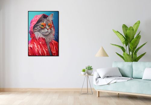 Plakat 67,5x100cm Kot w Stylu na Arena.pl