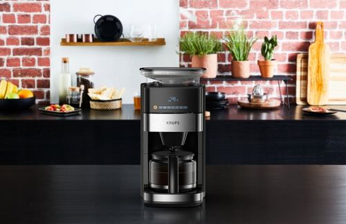 Ekspres przelewowy z wbudowanym młynkiem żarnowo-stalowy KRUPS KM8328 na Arena.pl