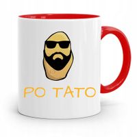 Kubek Czerwony Dla Taty Ojca Po Tato Prezent Z Nadrukiem Ze Zdjęciem