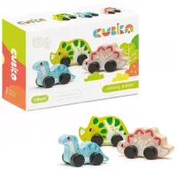 Drewniany zestaw. Radosne dinozaury