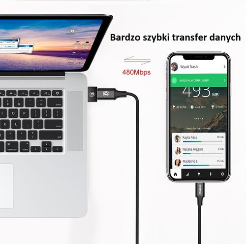 Adapter Baseus przejściówka Typ C żeński do USB męski na Arena.pl