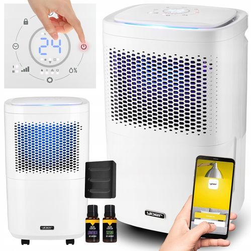 Osuszacz powietrza automatyczny Yoer 12L/24h 40m2 +TIMER +Suszenie na Arena.pl