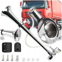 GŁOŚNY KLAKSON PNEUMATYCZNY Z KOMPRESOREM FANFARA SYGNAŁ TRĄBKA TIR 150dB