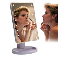 LUSTERKO KOSMETYCZNE PODŚWIETLANE LED DO MAKIJAŻU BEZPRZEWODOWE REGULACJA