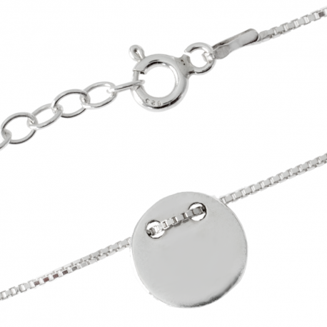 SREBRNA BRANSOLETKA CELEBRYTKA KÓŁKO KOŁO PRÓBA SREBRA 925 zdjęcie 1